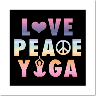 Yoga - Love Peace Yoga Posters and Art